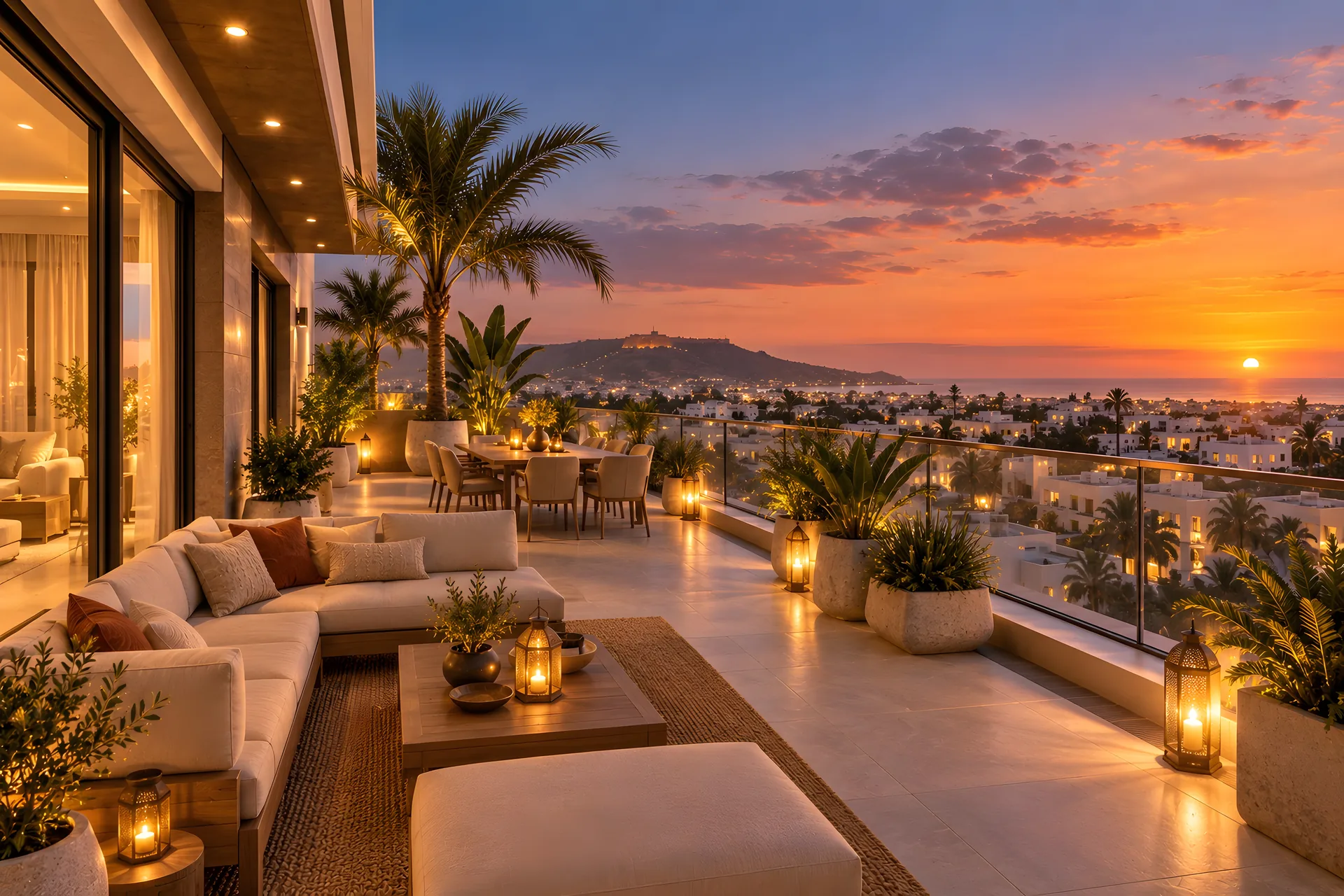 Terrasse en plein ciel